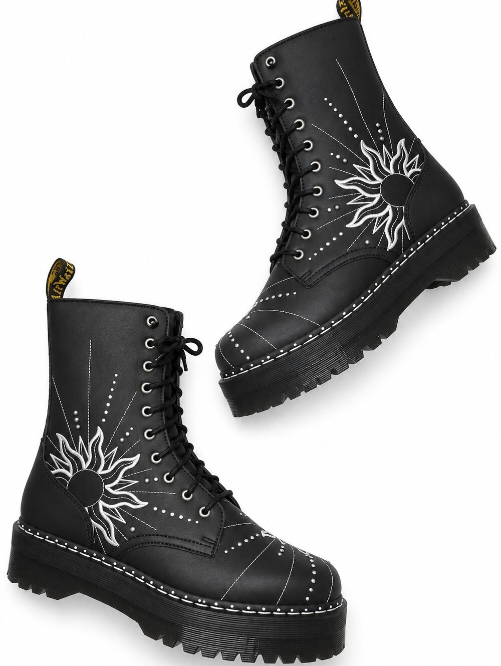 DR. MARTENS Jadon Hi Solar Flare Platform Boots Womens Size 12 Fits Men's 11 NEW - Picture 3 of 13